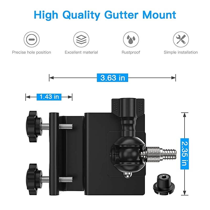 Mount for Blink XT2 and Blink XT Adjustable Blink XT Mounting Bracket with Screw Adapter Made of Aluminum Alloy Best Viewing Angle for Your Surveillance Camera 1 Pack Black