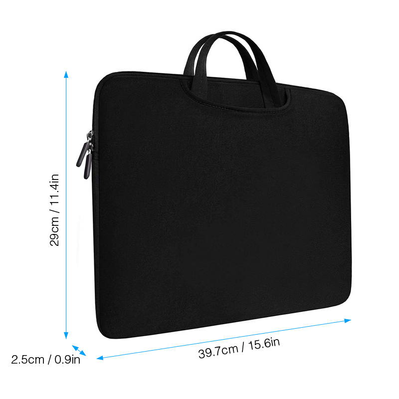 Laptop Sleeve Bag Handbag 14 Inch Carrying Case, 360&deg; Protective Computer Bag, Waterproof Shockproof Durable, Black