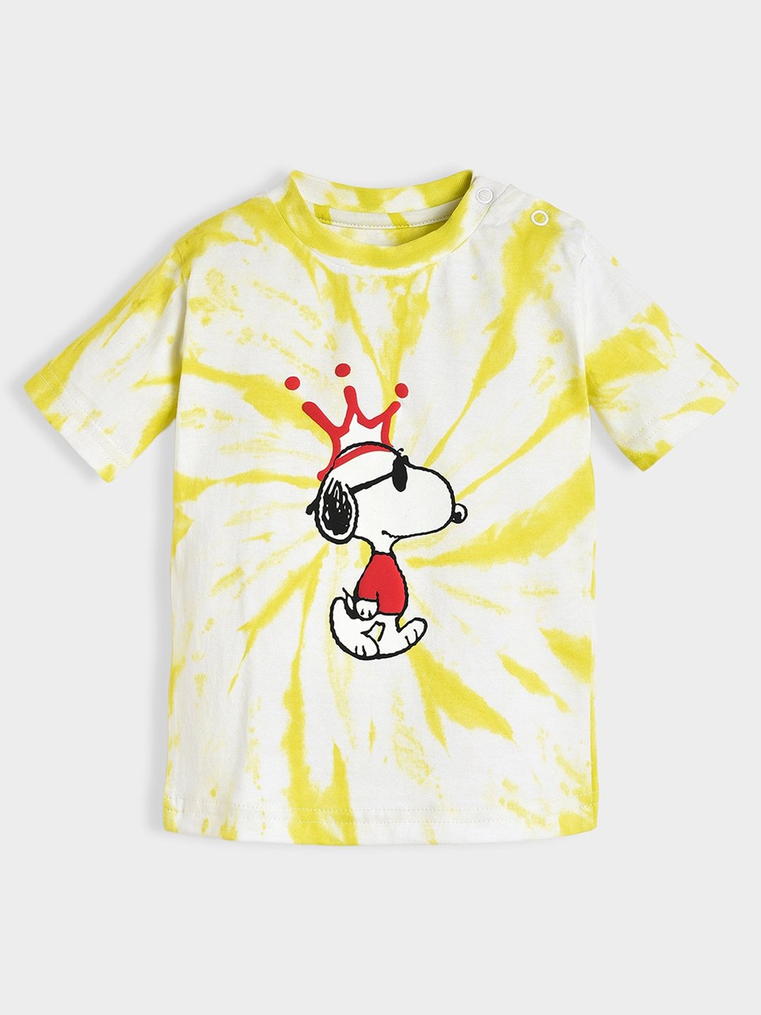 MiArcus Kids Yellow Printed T-Shirt
