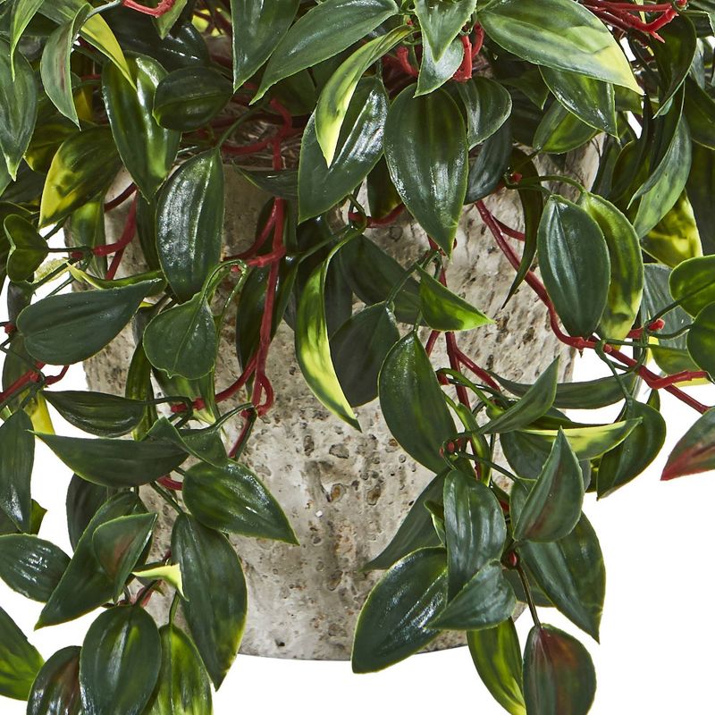 Mini Melon Artificial Plant in Weathered Planter - Nearly Natural