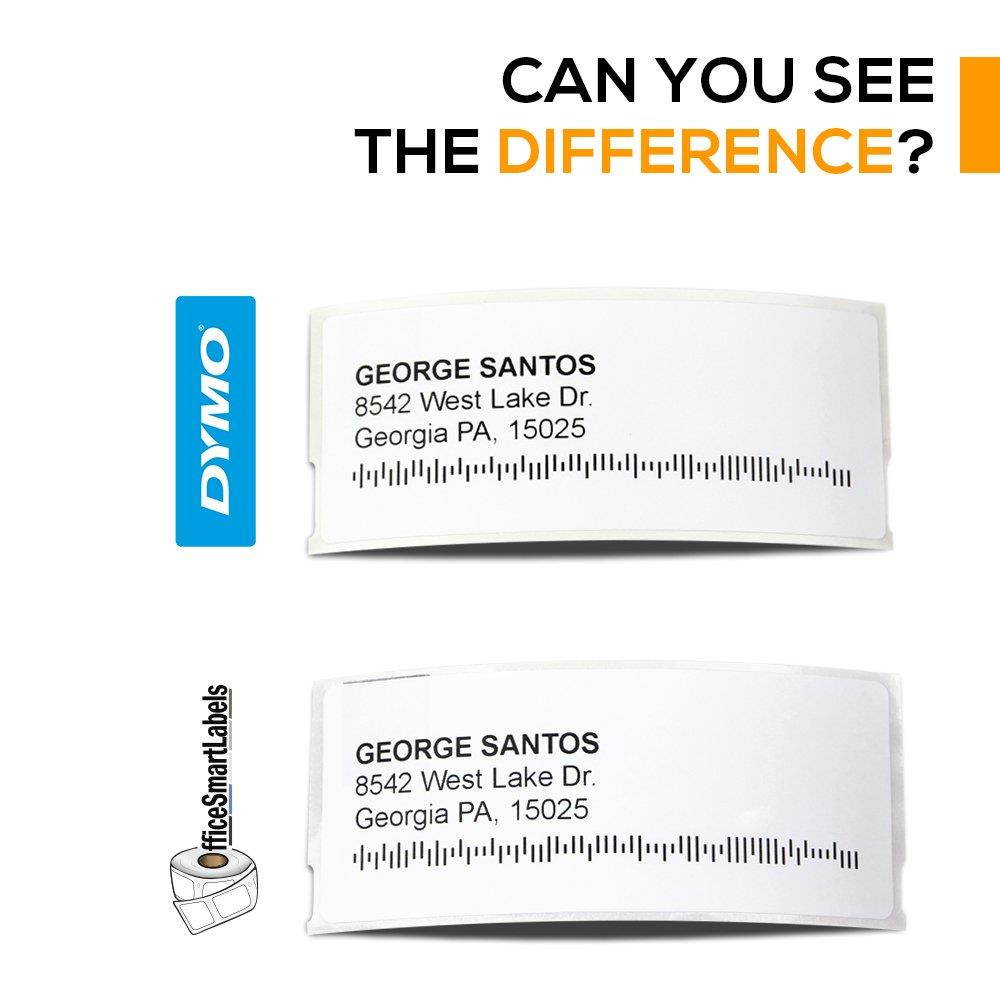 Dymo Compatible 30321-1-2/5" x 3-1/2" White Large Address Labels (50 Rolls - 260 Labels Per Roll)