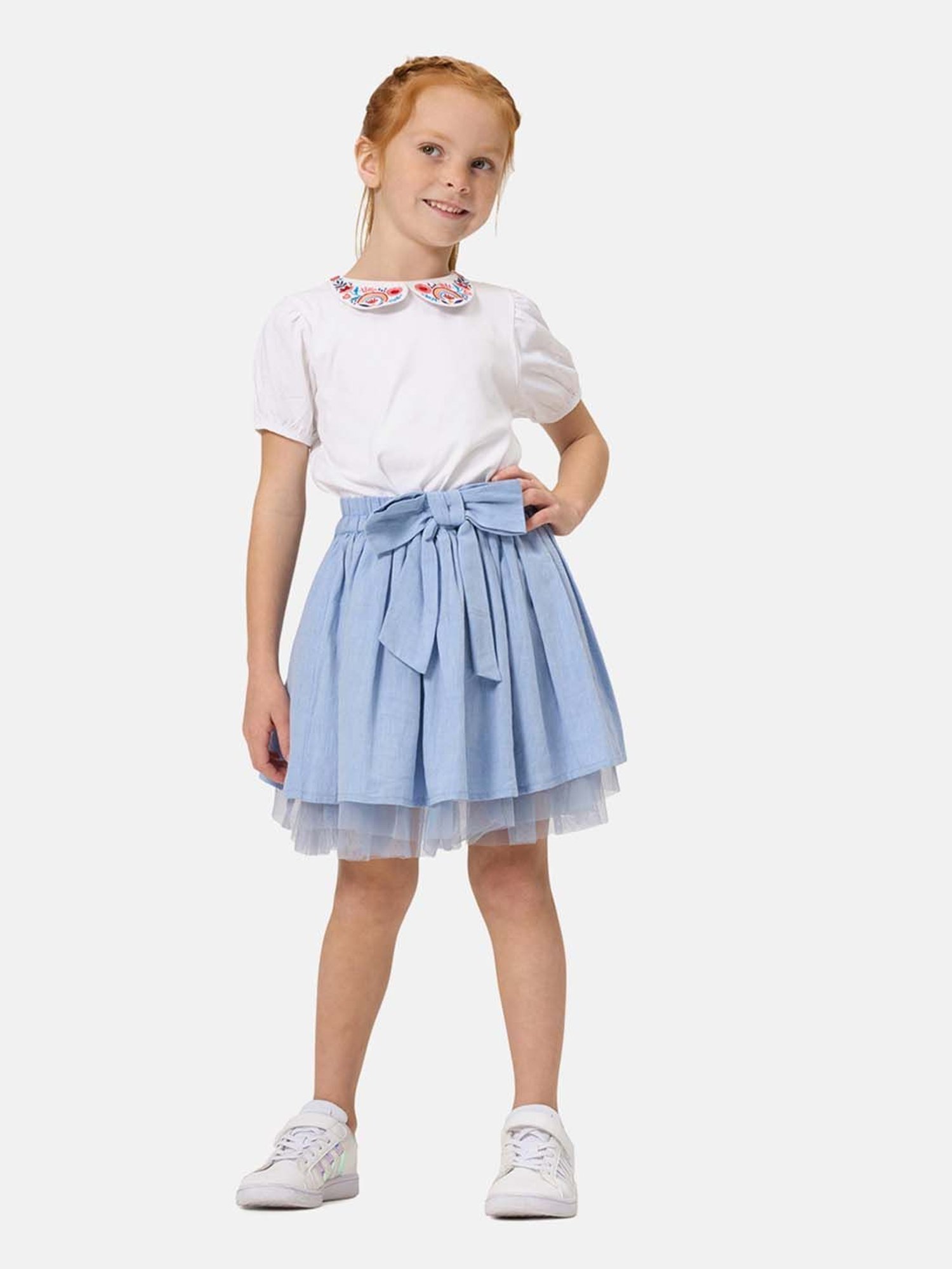 Angel & Rocket Kids Denim Solid Skirt