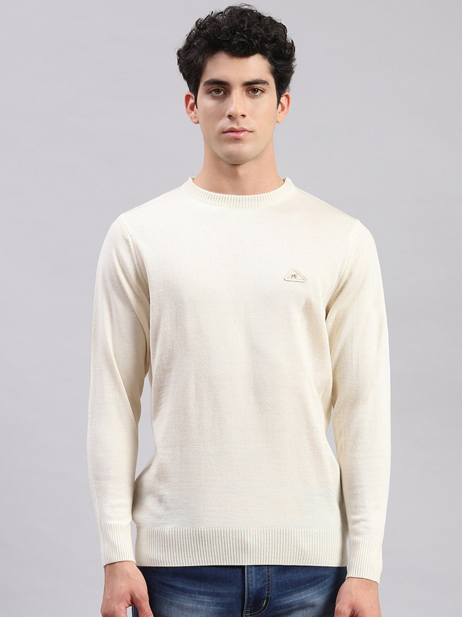 Monte Carlo Cream Regular Fit Sweater