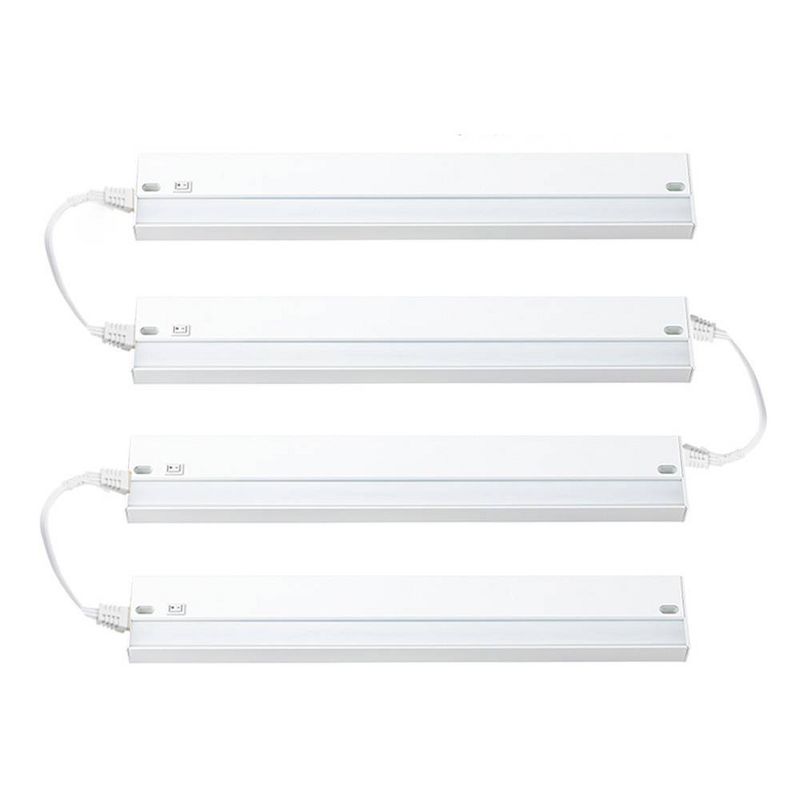 18" Bright Clean Antimicrobial Under Cabinet LED Light Fixture White - Brilli