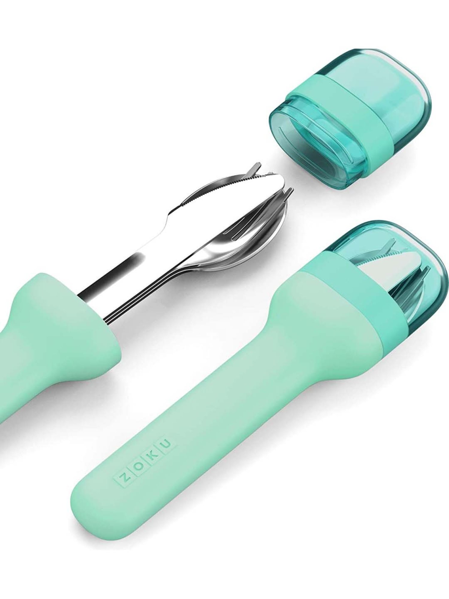 Zoku Green Stainless Steel Pocket Utensils - Set of 3
