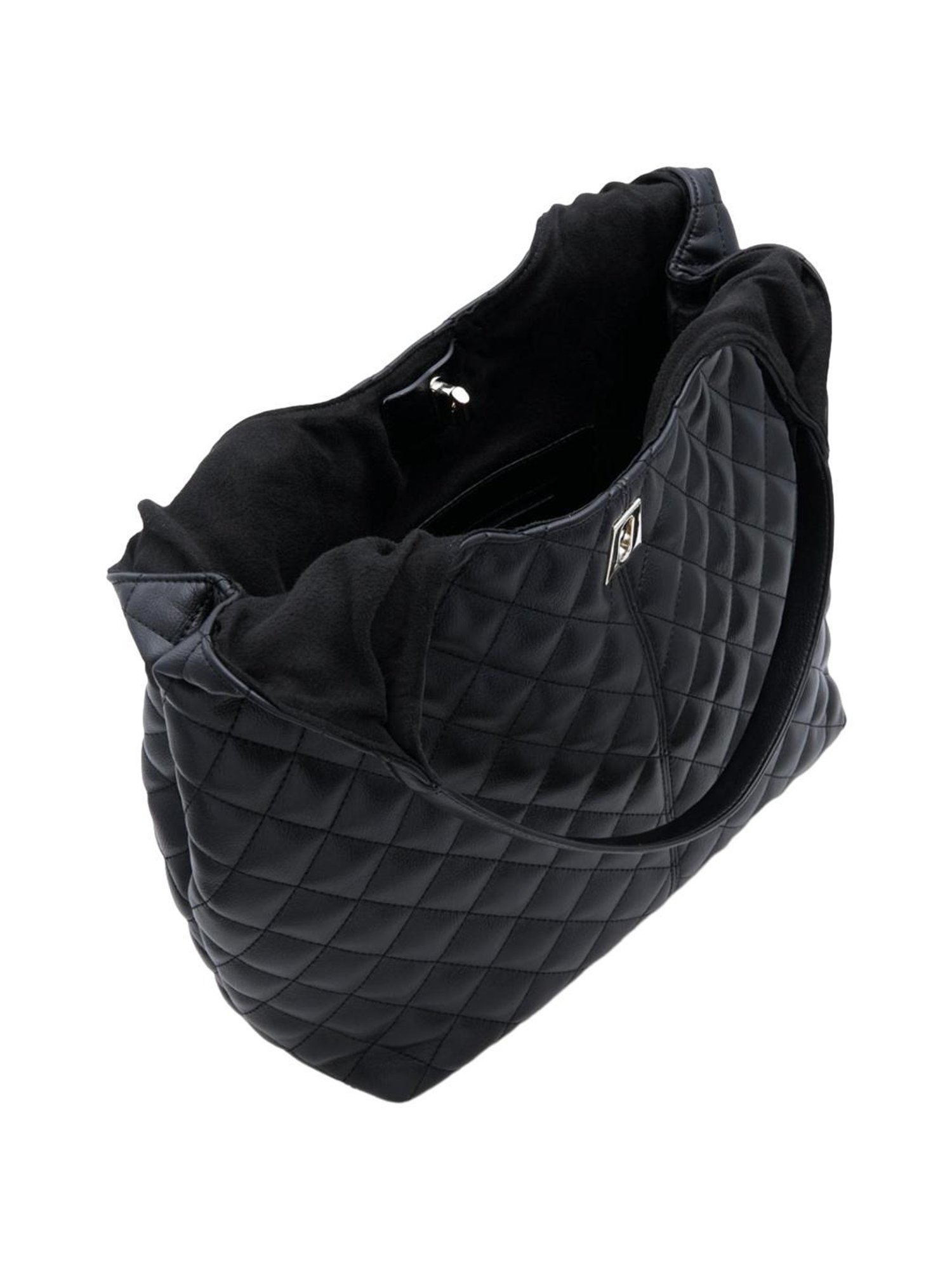 Call It Spring Black Quilted Shoulder Handbag