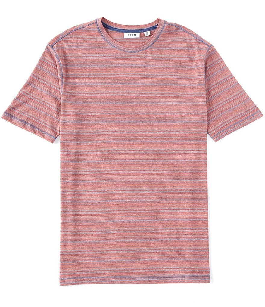 Rowm Short-Sleeve Vintage Stripe Crew T-Shirt
