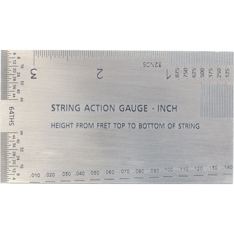 String Action Gauge - Measurement Tool, Type: Imperial (Inches)