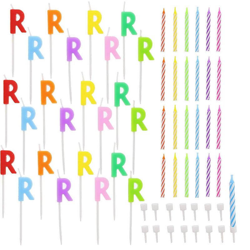 Meri Meri Rainbow Dipped Tapered Candles