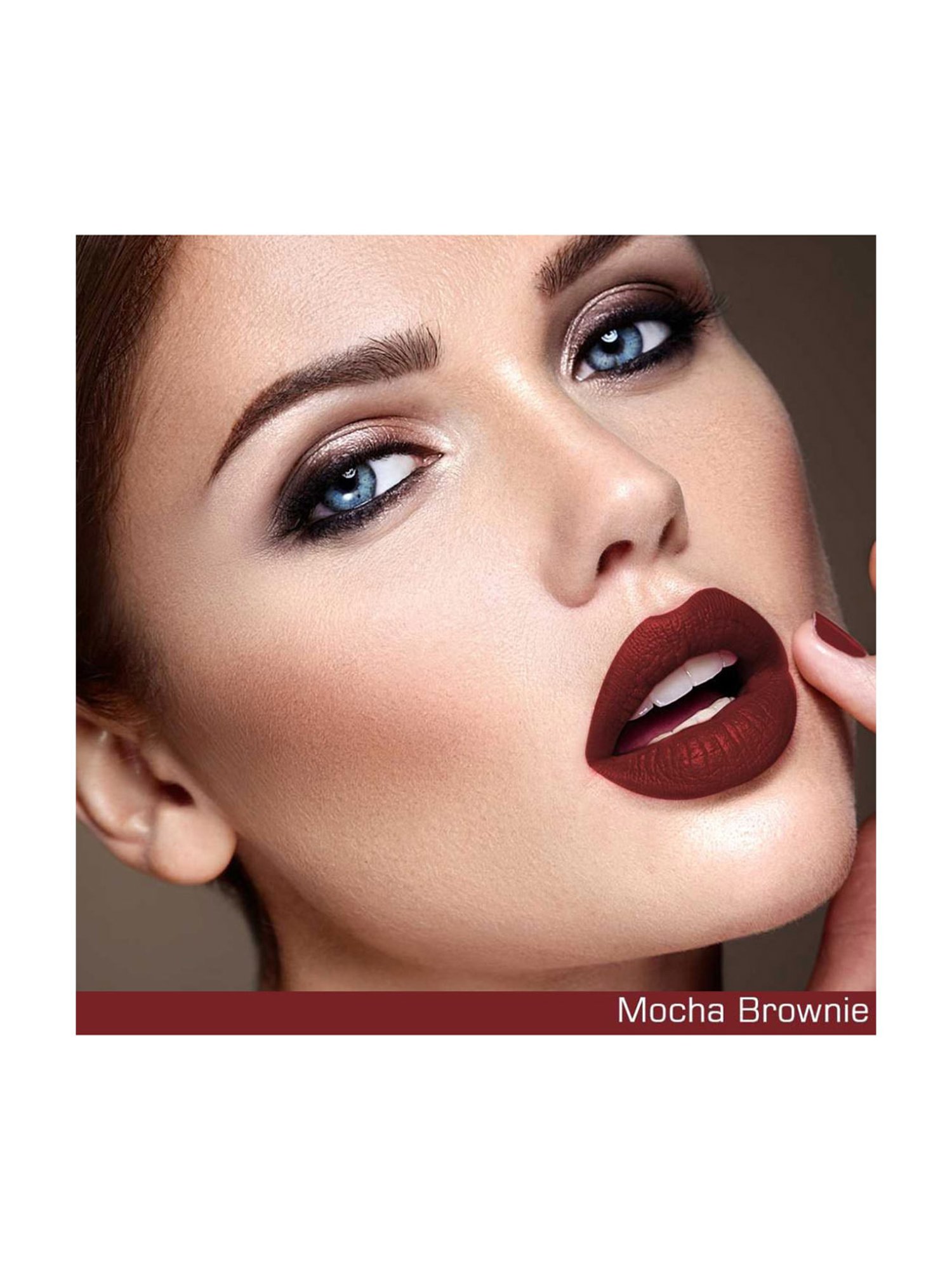 NEUD Matte Liquid Lipstick Mocha Brownie with Free Lip Gloss