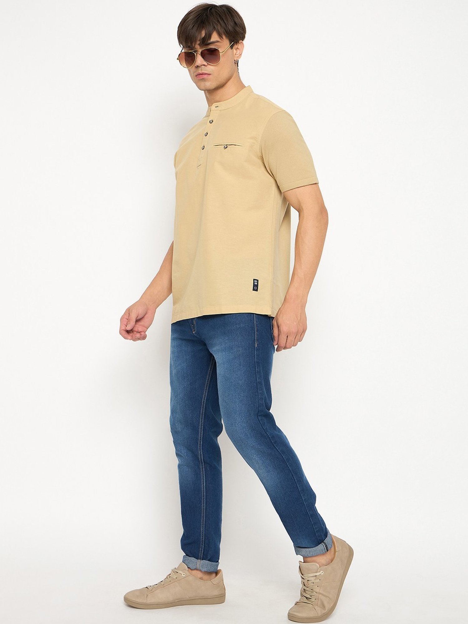 Duke Khaki Slim Fit T-Shirt