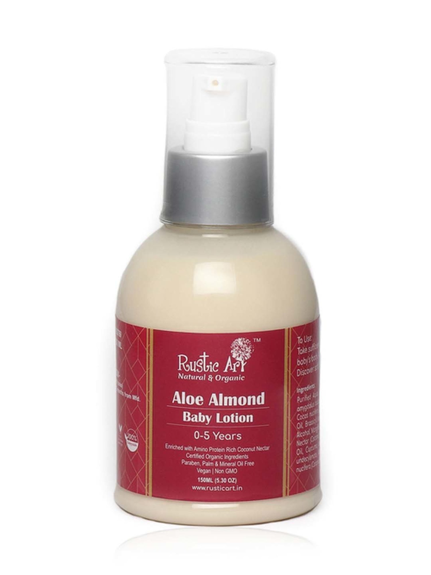 Rustic Art Aloe Almond Baby Lotion - 150 ml