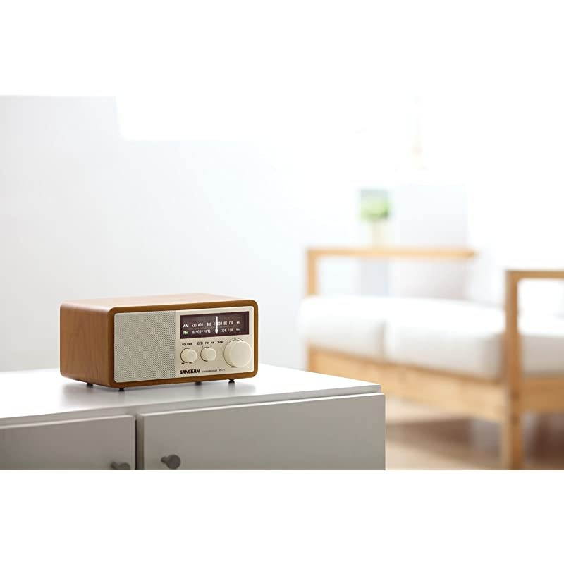WR11 Wood Cabinet AMFM Table Top Analog Radio Renewed