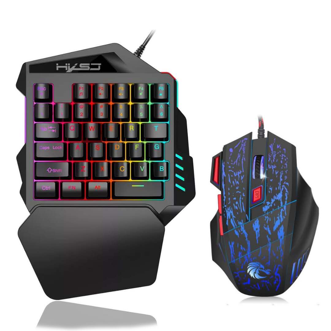 Gaming Keyboard and Mouse Set with Backlit