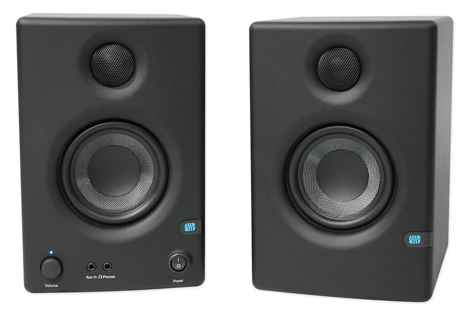 Pair   Eris E3.5 3.5" Powered Active Studio Monitor Speakers+Stands
