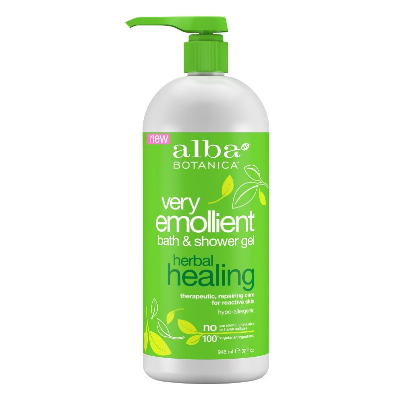 Alba Botanica Very Emollient Herbal Healing Bath & Shower Gel - 32 fl oz
