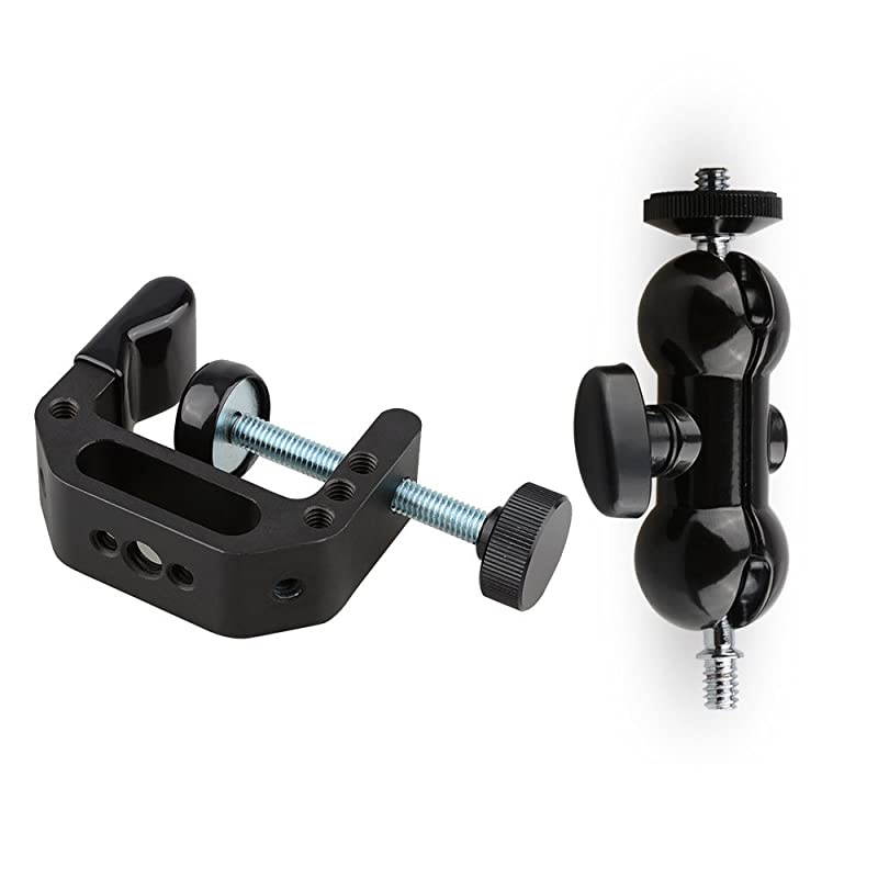 Camera Clamp Mount for DSLR Camera Led Video Light and Binoculars Holder Mount