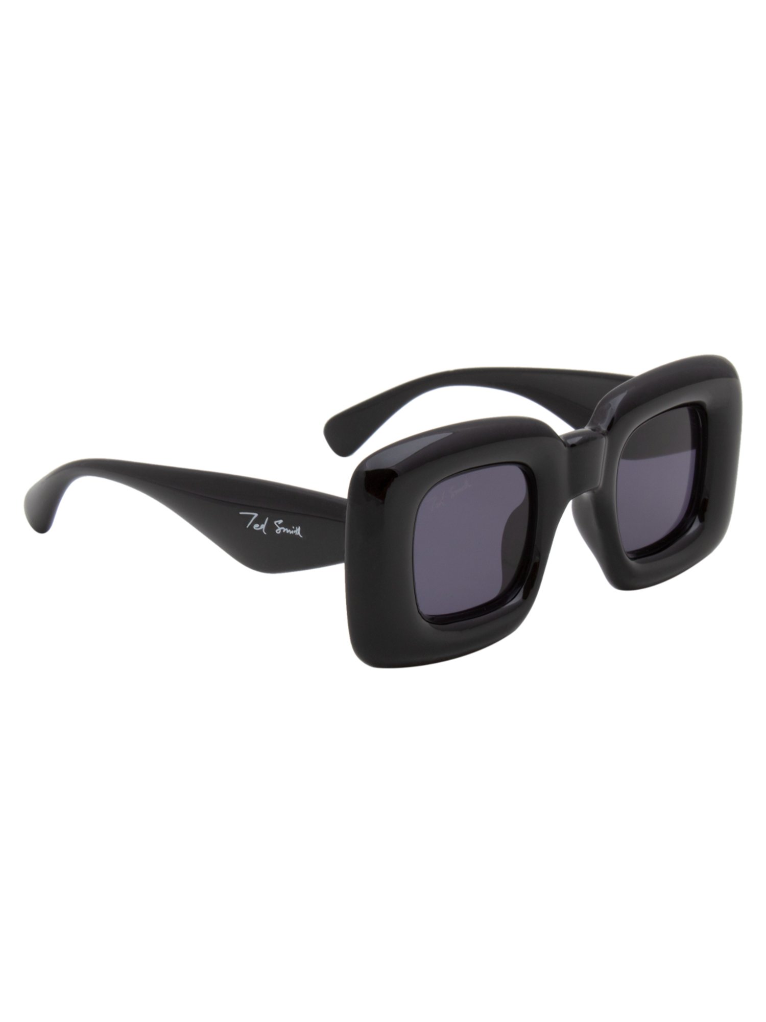 Ted Smith Grey Square UV Protection Unisex Sunglasses