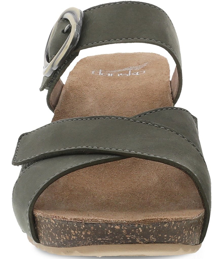 Dansko Susie Leather Slide Wedge Sandals