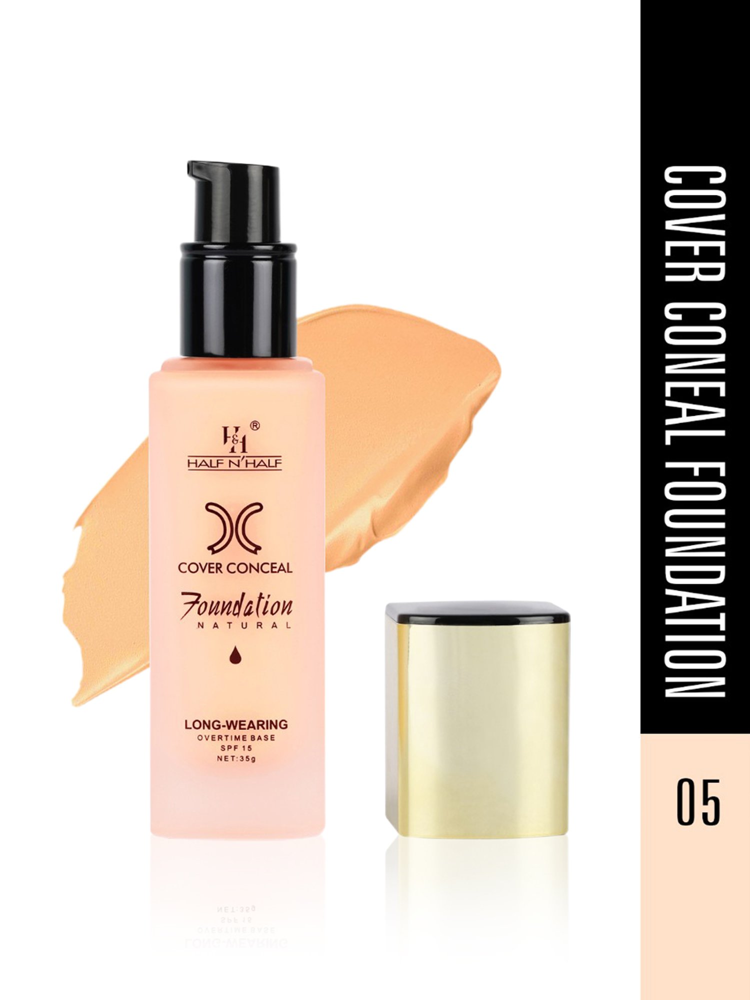 Half N Half Cover Conceal Foundation SPF 15 05 - 35 gm