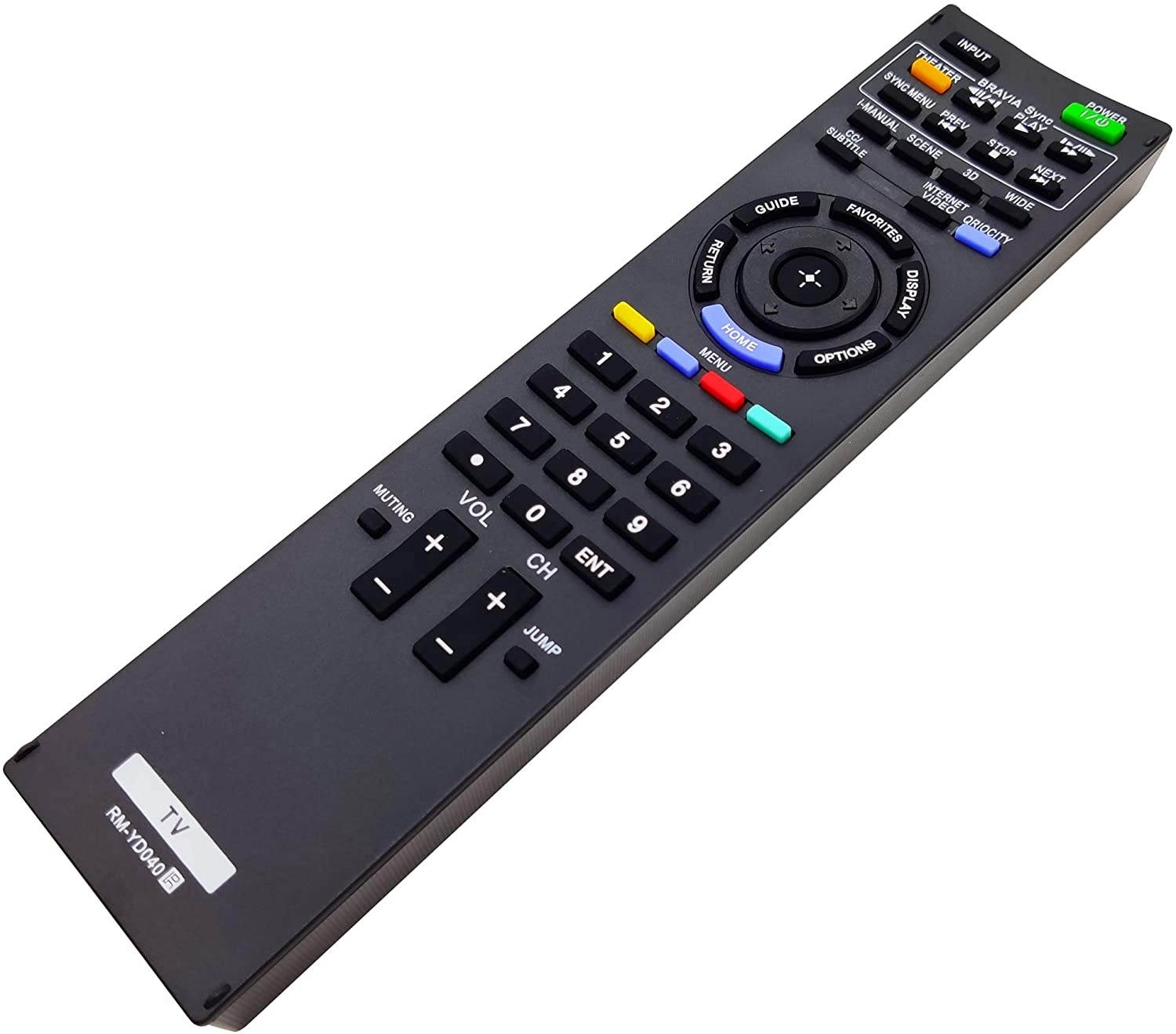 INTECHING TV Remote Control for Sony KDL-32EX500, 32EX501, 32EX600, 40EX400, 40EX500, 40EX501, 40EX600, 46EX500, 46EX501, 46EX600, 55EX500, 55EX501, 60EX500