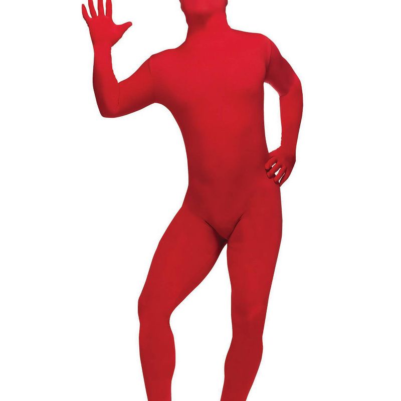 Adult Skin Suit Halloween Costume Red One Size