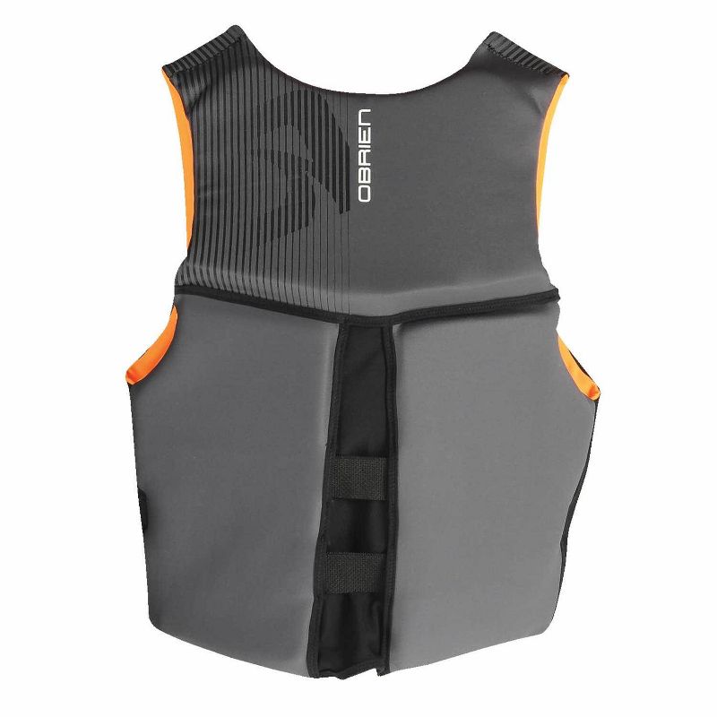OBrien BioLite Series Men's Flex V Back Neoprene Life Vest Size XS, Black/Orange
