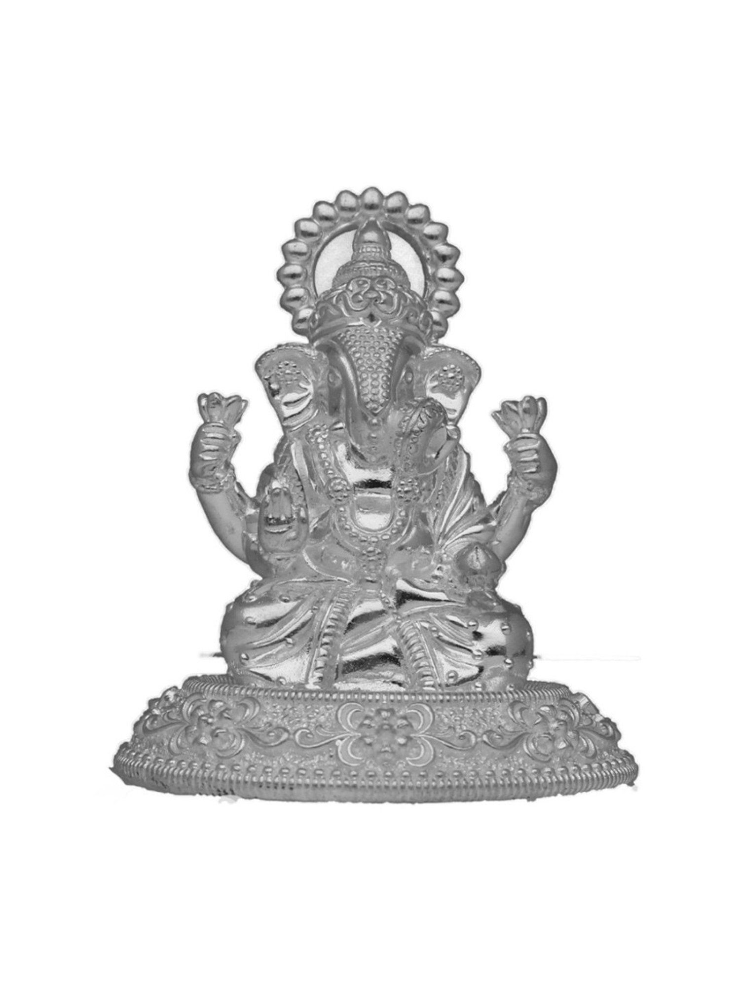 Sri Jagdamba Pearls 0.8 Silver Vighneshvara Divine Idol - 52 gm