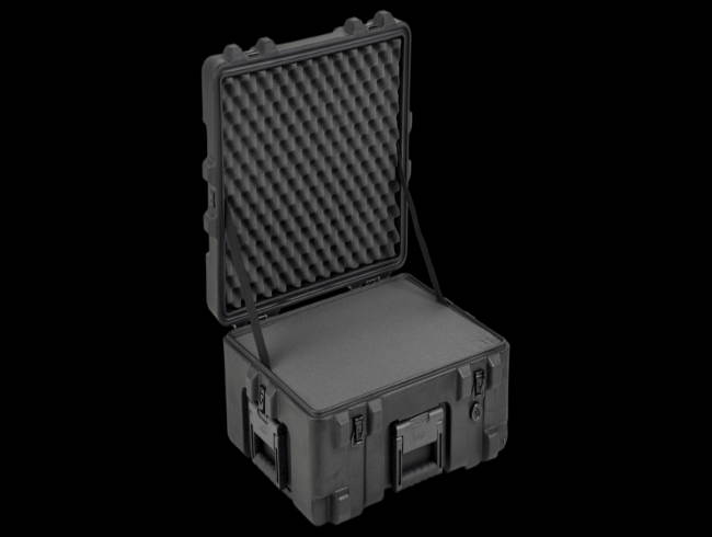 SKB CASES 3R2217-10B-CW 3R 10" DEEP ROTO MIL-STANDARD CASE W/ FOAM & WHEELS NEW