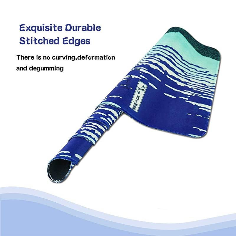 Gaming Mouse PadExtended Large Pattern Anti Slip Stitched Edges Long XXL MousepadDesk Pad Keyboard Mat NonSlip Base WaterResistant for GamingOffice Home 1Fuji 1 Pack