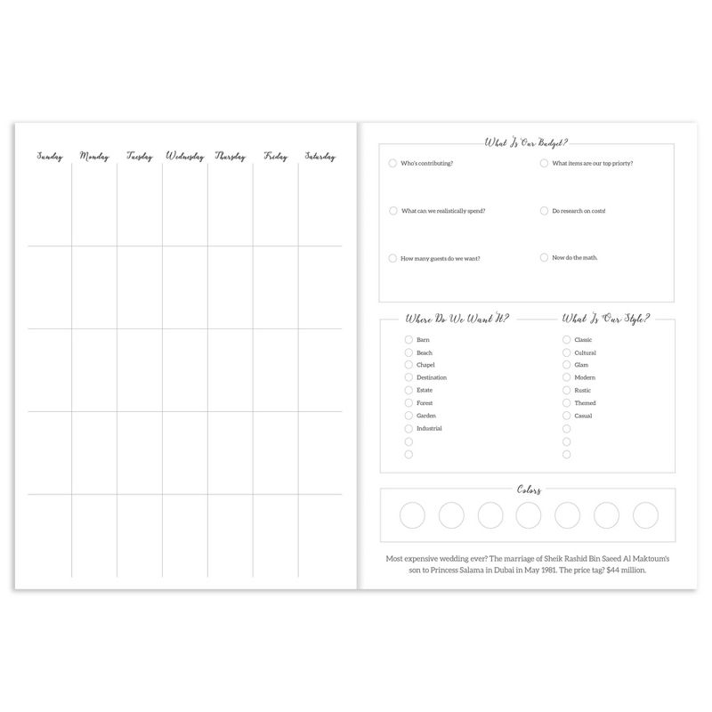 Undated Wedding Planner 7.5"x 10.25" Pastel Blue - TF Publishing