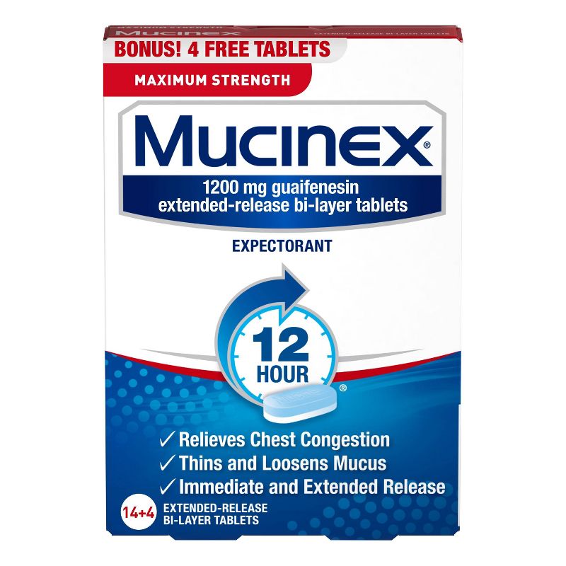 Mucinex Guaifenesin Max Strength Tablets - 18ct