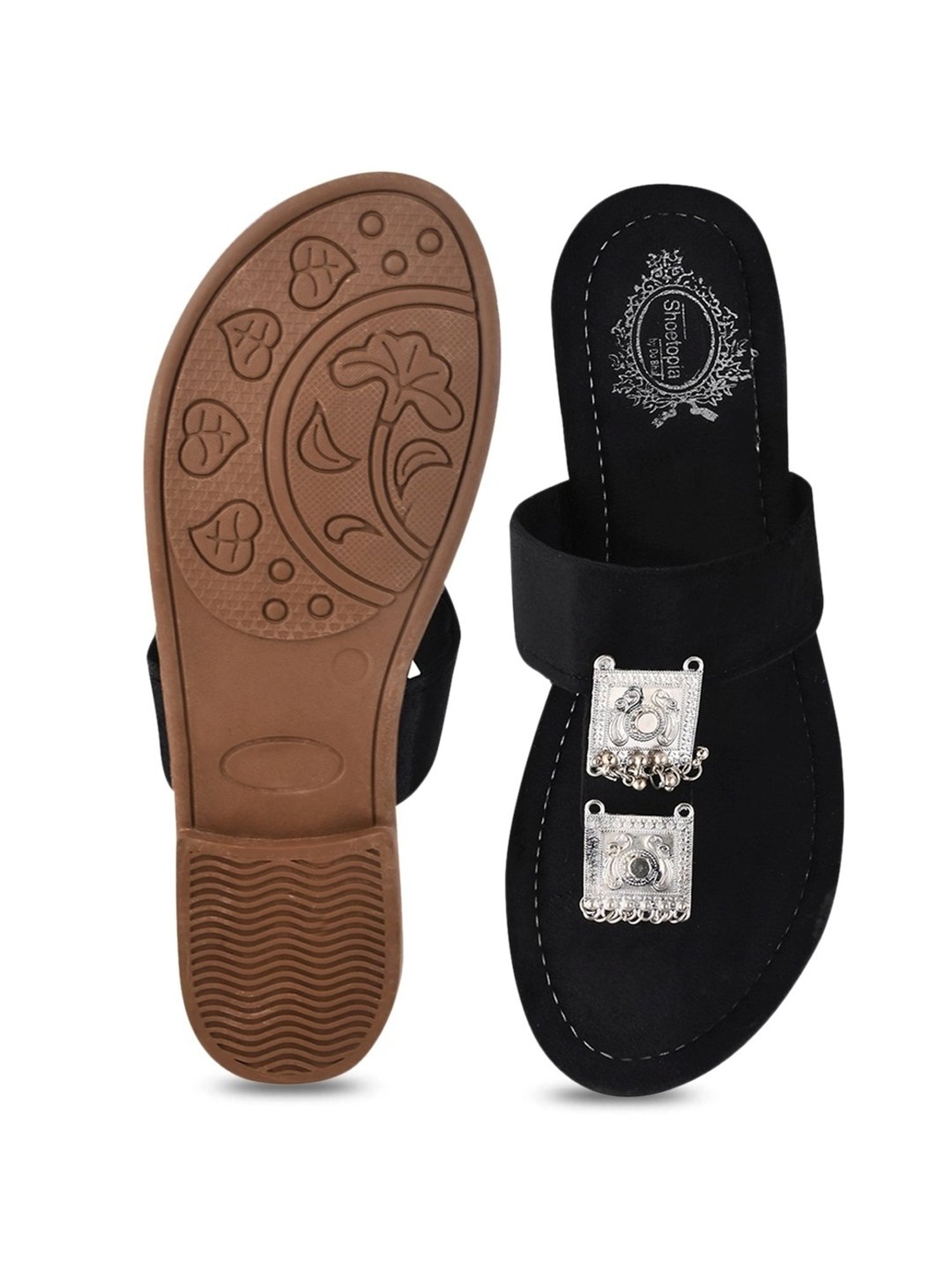 Truffle Collection Women's Silver Flat Ballets