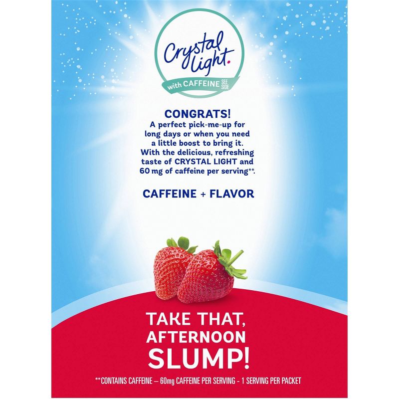 Crystal Light Energy On The Go Wild Strawberry Drink Mix - 10pk/0.11oz Pouches