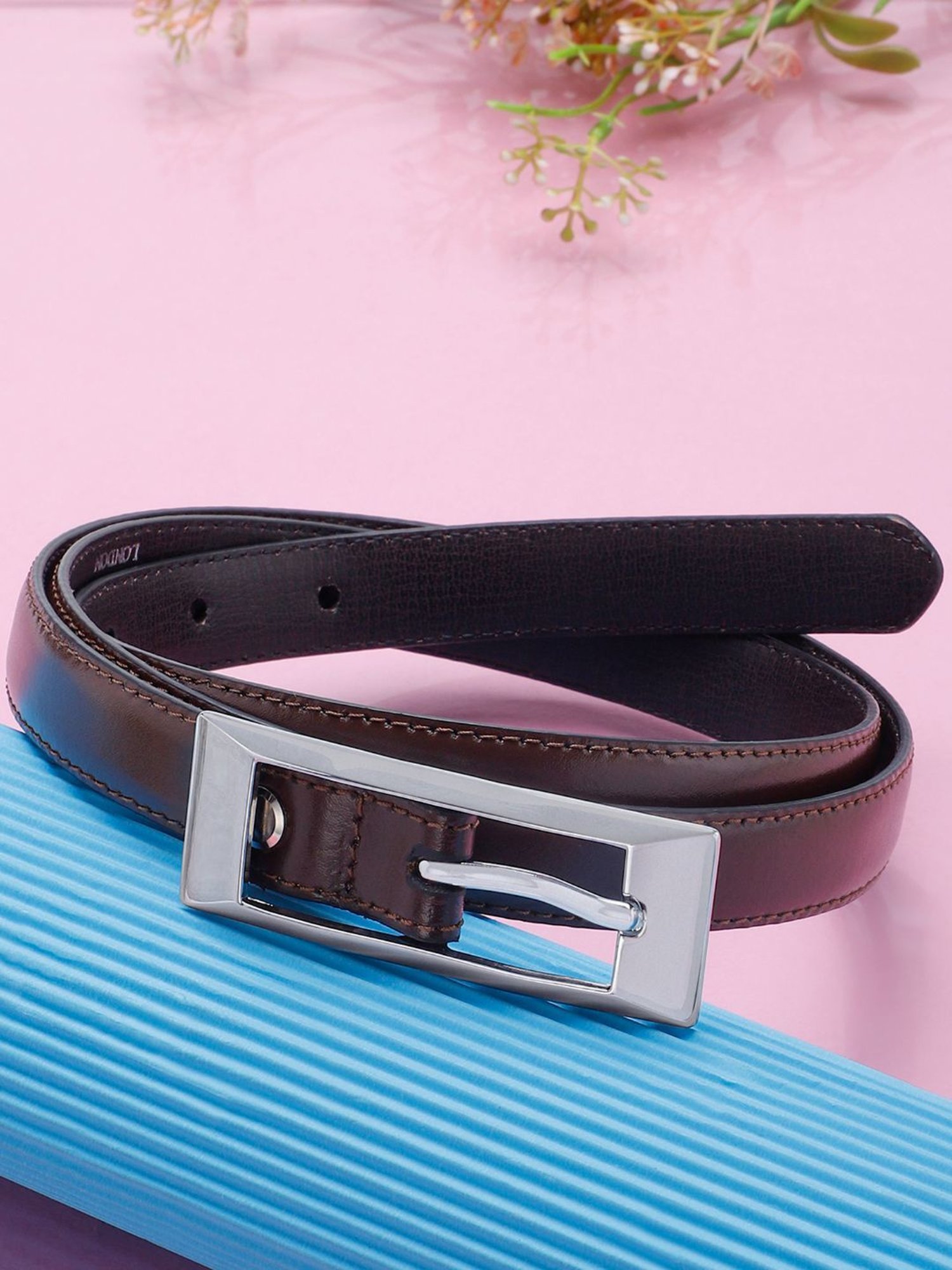 Forever Glam by Pantaloons Navy Narrow Belt for Women