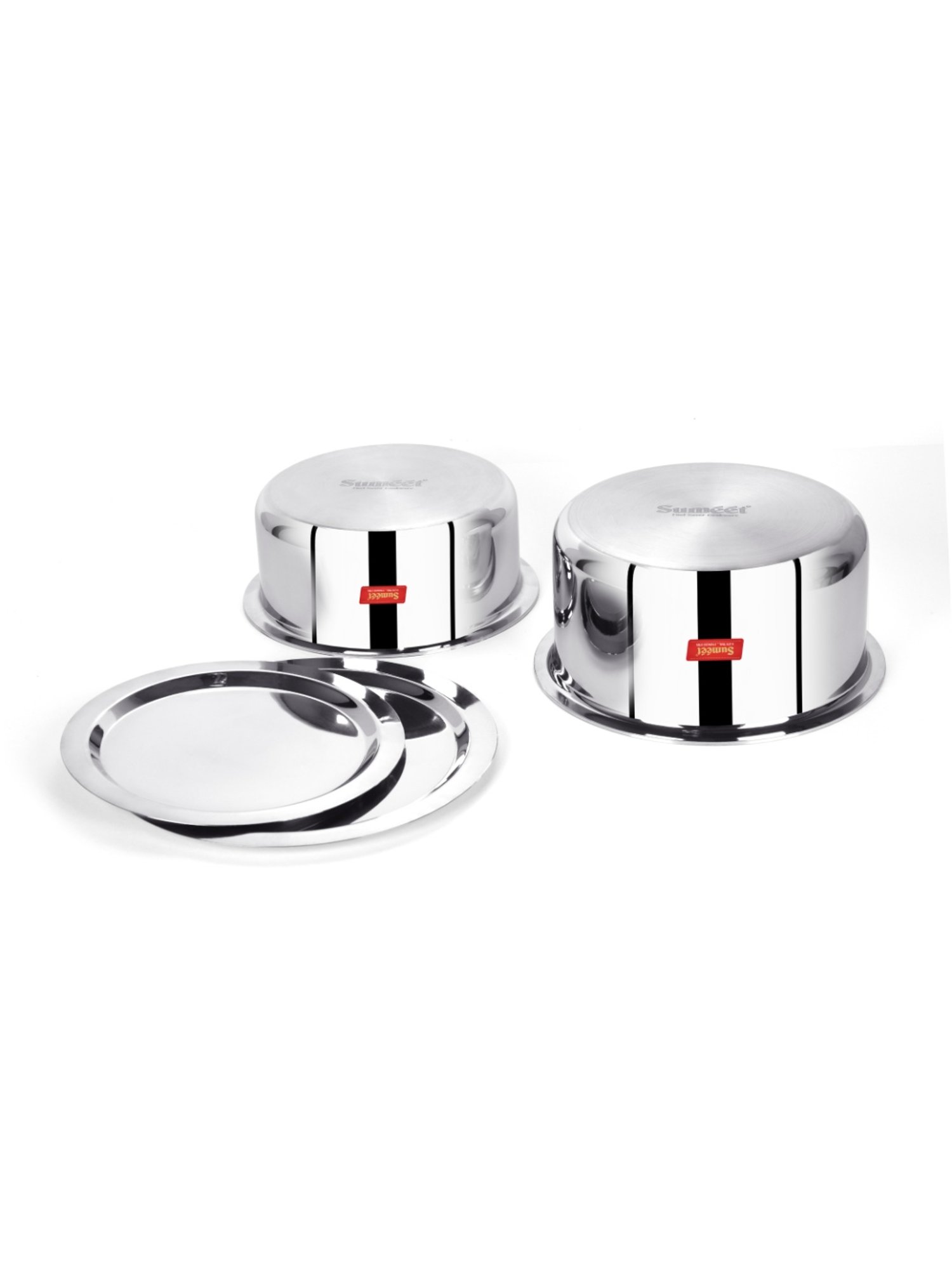 Sumeet Cook Smart TriPly SAS Tope Set of 2Pc with Lid-No. 14 (1.1 Ltr, 14Cm), No. 16 (1.6Ltr, 16Cm)