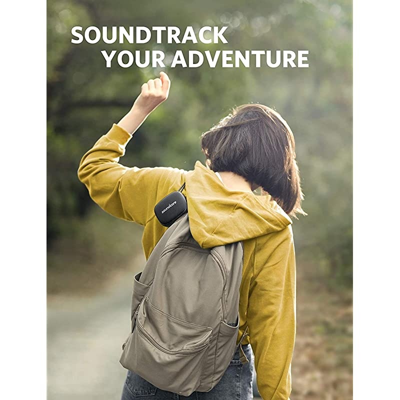 Anker  Icon Mini Waterproof Bluetooth Speaker with Explosive Sound IP67 Water Resistance Black