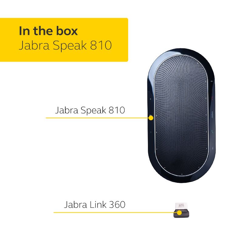 Jabra Speak 810 UC Portable Speaker for Music and Calls