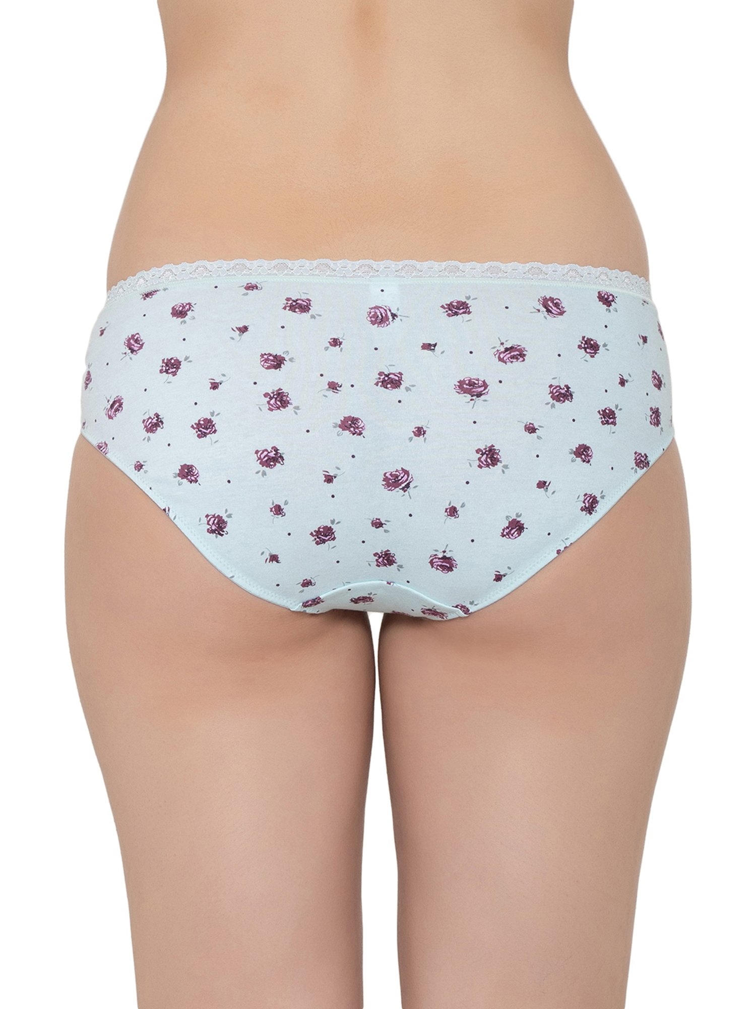 Triumph Purple & White Printed Hipster Panties - Pack Of 3
