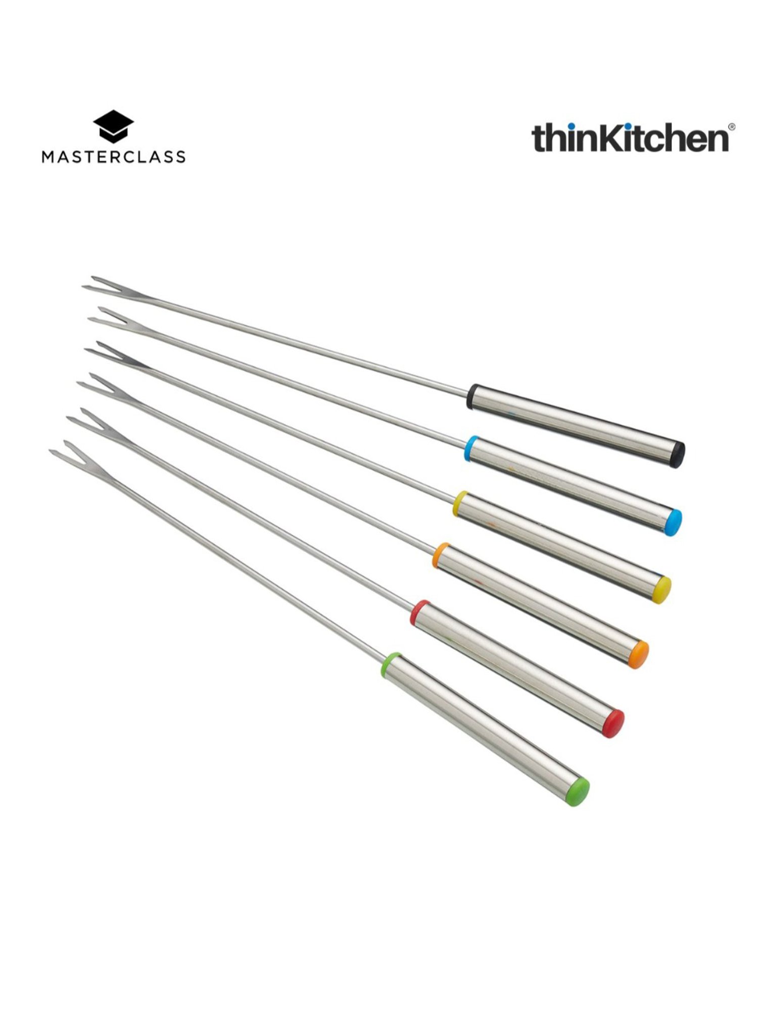 MasterClass Enamelled Cream Cast Iron Ream Fondue Set