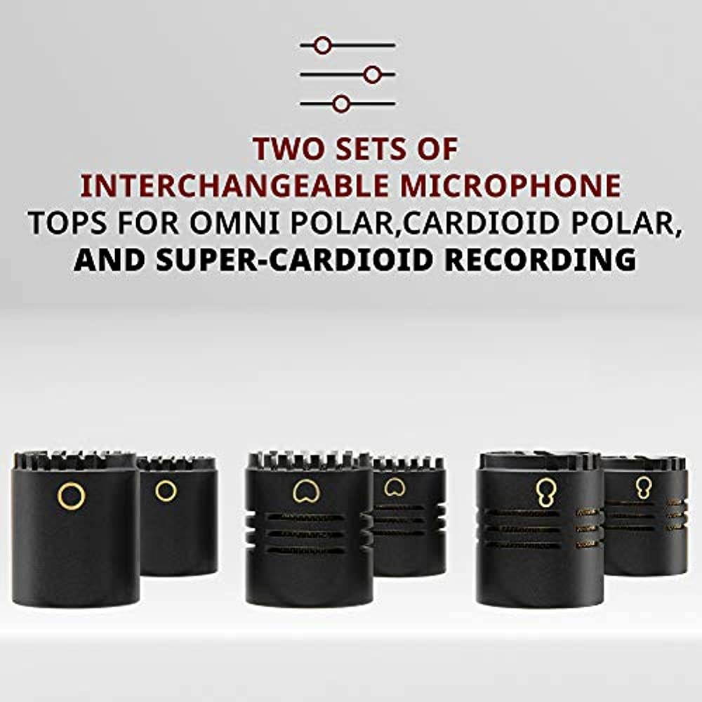 LyxPro Pencil Condenser Stick Microphones Omni, Cardioid, Super Cardioid Capsule