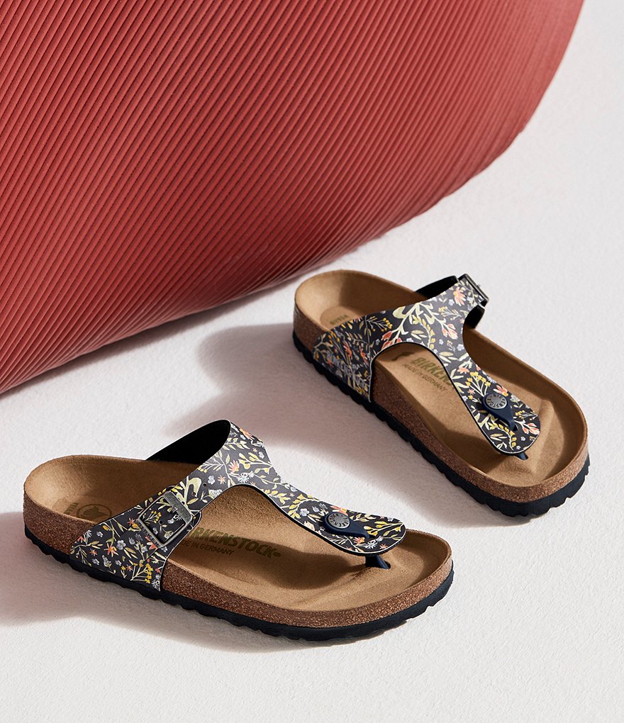 Birkenstock Women's Gizeh Vegan Floral Thong Sandals