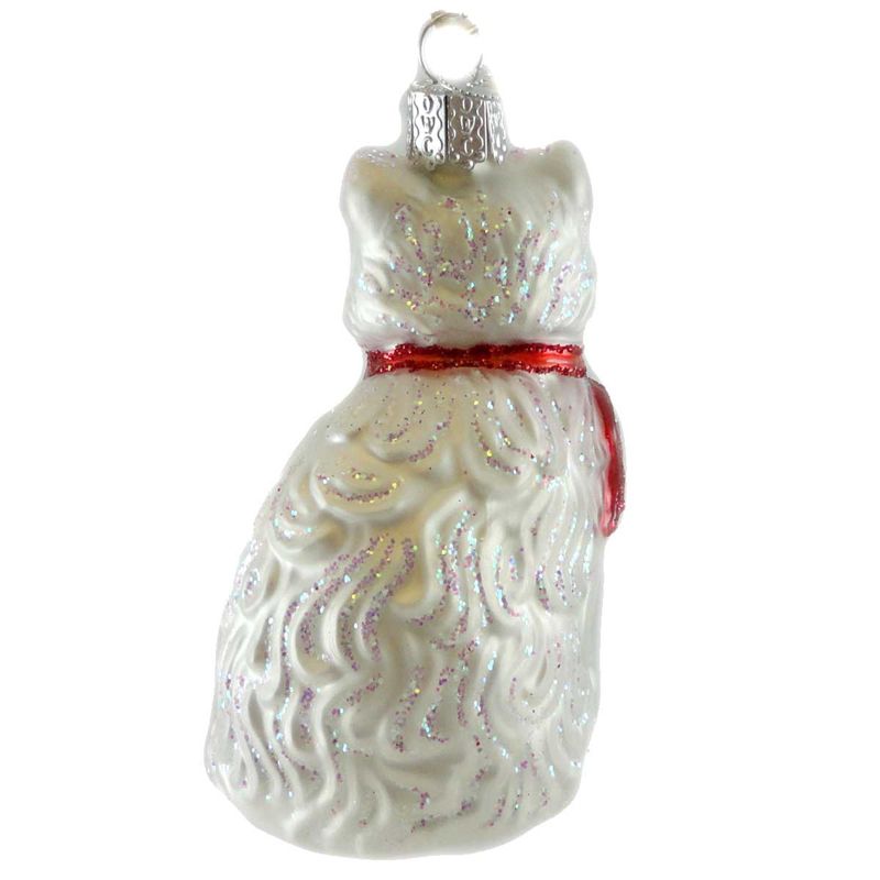 Old World Christmas 3.5" Princess Kitty Ornament Kitten Bow Cat  -  Tree Ornaments