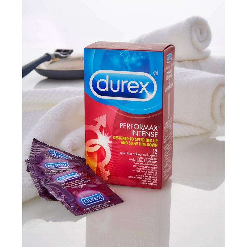 Durex Performax Intense Ultra Thin Lube Condoms - 12ct