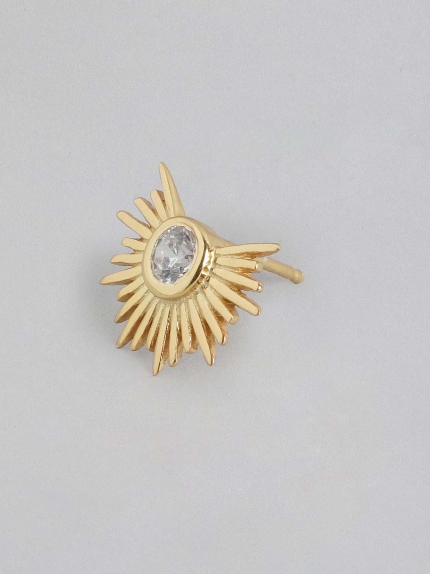 Zavya 92.5 Sterling Silver Classic CZ Rose Gold-Plated Studs for Women