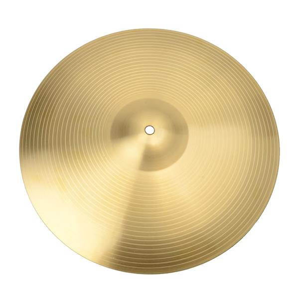 18" 0.8mm Crash Cymbal,Copper Alloy Crash Cymbal for Drum Set- Golden