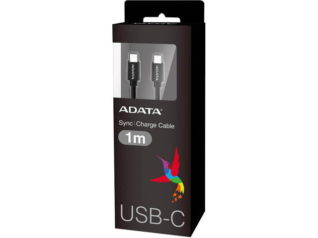 ADATA ACC3G1AL-100CM-CBK USB-C to USB-C 3.2 Gen1 5Gbps Cable