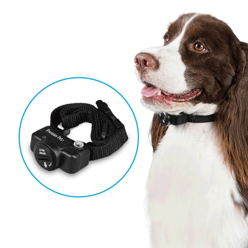 Premier Pet In-Ground Adjustable Add-A-Dog Collar - Black