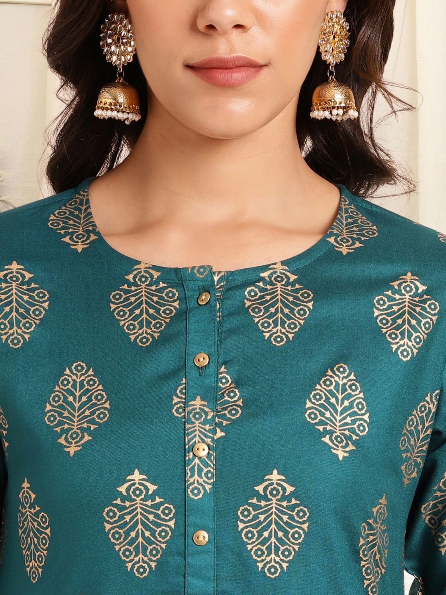 MIRCHI FASHION Blue Printed Kurta Salwar Set