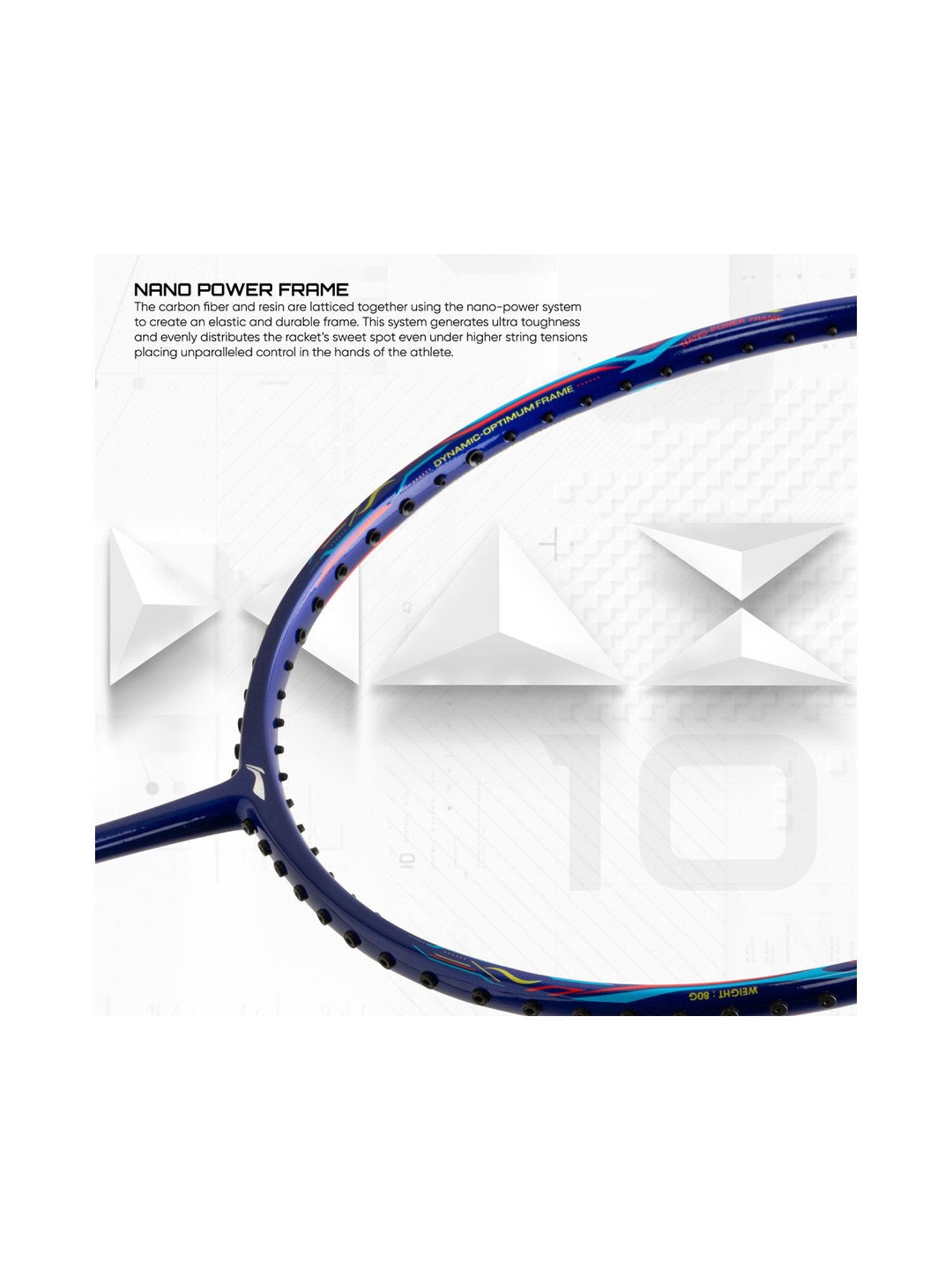 Li-Ning G-Force Superlite Max 10 Badminton Racket (Royal Blue) Size - Medium